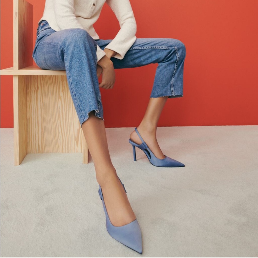 Zara Heeled Slingbacks